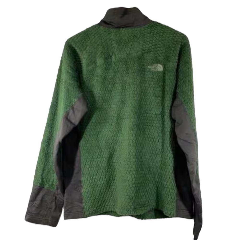 THE NORTH FACE Malbec Grizzly Pack Polartek Fleece Full Zip Jacket in Green XL - Picture 10 of 14